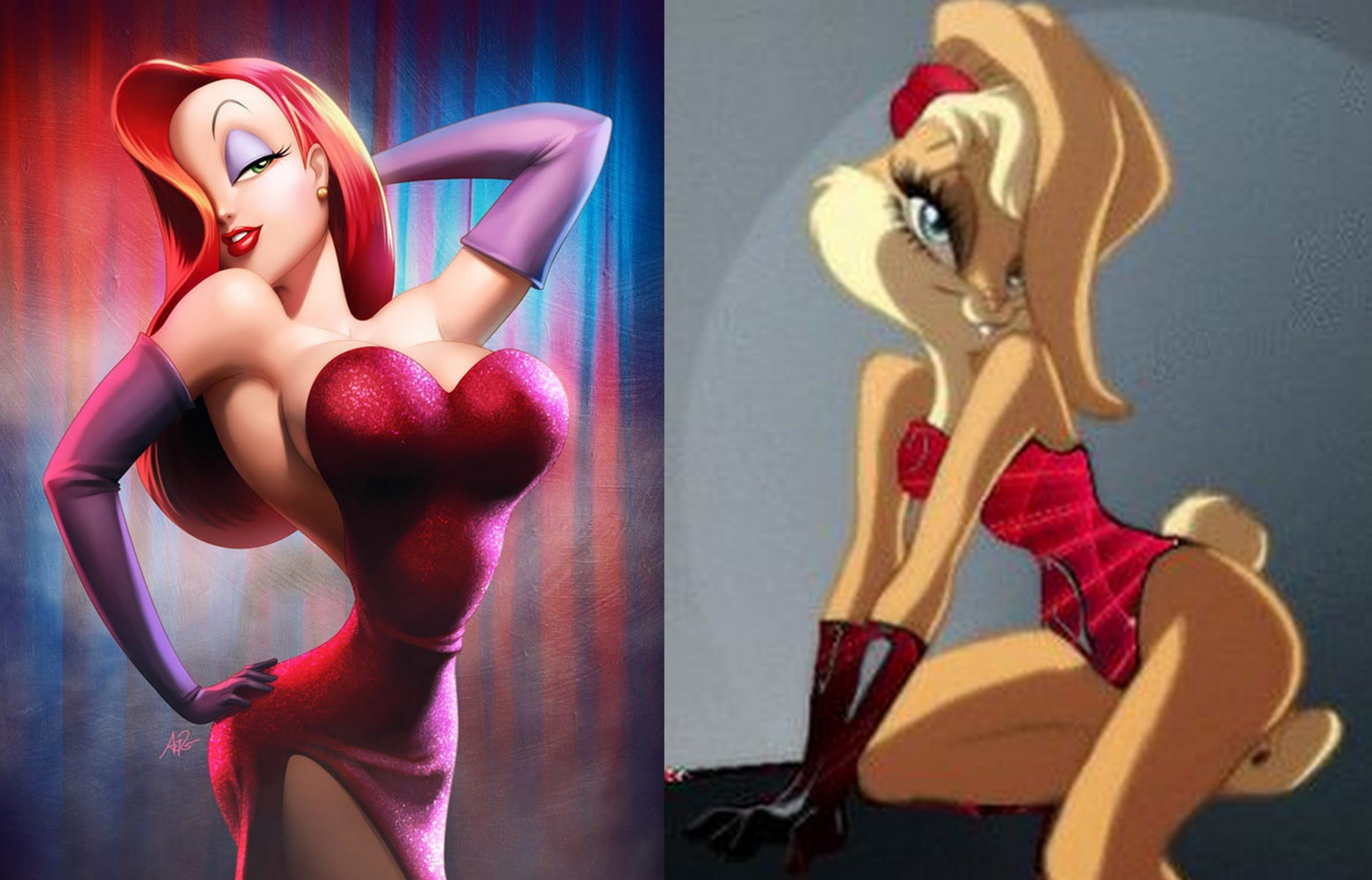 jessica rabbit lola is sexier a jessica rabbit versus lola bunny sexy battle youtube