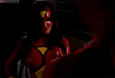 spider man xander corvus and spider woman jenna presley in superman 3